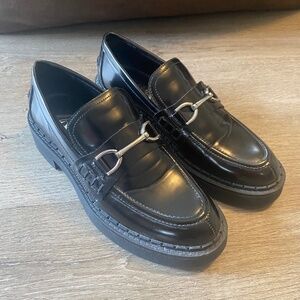 Zara Flat Track Lug Sole Loafers